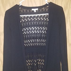 Black cardigan